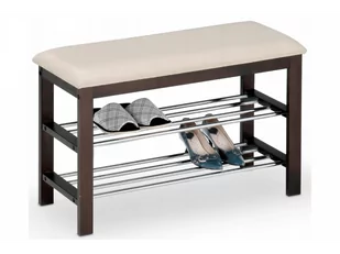 Stojak Na Buty Z Siedziskiem ST3 Wenge 2-Rzędowy - Pufy i podnóżki - miniaturka - grafika 1