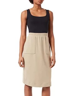 Tommy Hilfiger Damska spódnica interlock prosta, BEŻOWY, L - Spódnice - miniaturka - grafika 1