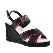 Sandały damskie - Sandały damskie BIG STAR LL274881 na koturnie - miniaturka - grafika 1