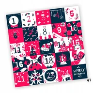 Kalendarze - Naklejki Świąteczne Adwentowy Kalendarz 41 10X10 - miniaturka - grafika 1