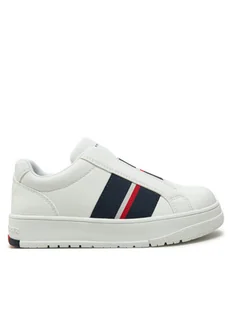 Tommy Hilfiger Sneakersy Low Cut Sneaker T3X9-33858-1355 M Biały - Buty dla chłopców - miniaturka - grafika 1