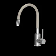 Baterie kuchenne - Bateria Zlewozmywakowa Z Wylewką Elastyczną Magi Stalowy/ Beżowy - miniaturka - grafika 1