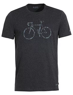 Koszulki męskie - VAUDE VAUDE Męski męski T-shirt Cyclist V T-Shirt czarny czarny S 42125 - grafika 1