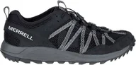 Buty trekkingowe męskie - Buty trekkingowe męskie Merrell Wildwood Aerosport czarno-szare r. 44 - miniaturka - grafika 1