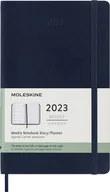 Kalendarze - Kalendarz 2023 tyg. 12ML miękka sapphire blue - Moleskine - miniaturka - grafika 1