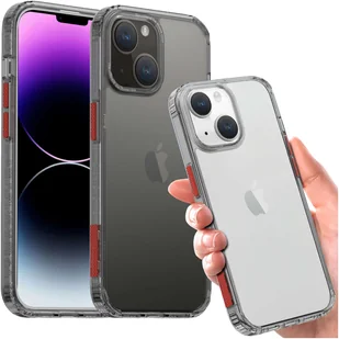 Etui na telefon Alogy Protective Case obudowa ochronna do Apple iPhone 14 Plus Czarno-przezroczyste + Szkło - Etui i futerały do telefonów - miniaturka - grafika 13
