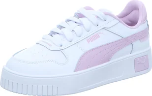 Puma trampki dziewczęce Carina Street Jr biało-różowy, kolor:biały, rozmiar UK:4½ - Buty dla dziewczynek - miniaturka - grafika 1