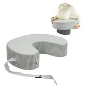 Poduszki do karmienia - Poduszka do karmienia Flumi z pianki z regulowanym paskiem – szara - miniaturka - grafika 1