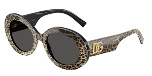 Okulary Przeciwsłoneczne Dolce & Gabbana DG 4448 Top Leo On Black - Okulary przeciwsłoneczne - miniaturka - grafika 1