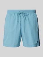 Kąpielówki męskie - Spodenki kąpielowe o kroju regular fit z wyhaftowanym logo model ‘DRAWSTRING’ - miniaturka - grafika 1