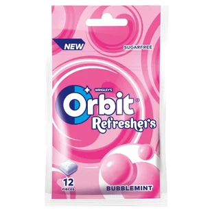 Orbit Refreshers Bubblemint Bezcukrowa guma do żucia 26 g (12 sztuk) - Cukierki - miniaturka - grafika 1
