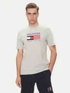 Koszulki męskie - Tommy Hilfiger T-Shirt American Monotype MW0MW39843 Szary Regular Fit - miniaturka - grafika 1