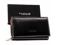 Portfele - Duży, skórzany portfel damski z systemem RFID — 4U Cavaldi - miniaturka - grafika 1