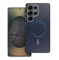 Etui i futerały do telefonów - Futerał GENTLEMAN MAG COVER kompatybilny z MagSafe do SAMSUNG S25 ULTRA granatowy - miniaturka - grafika 1