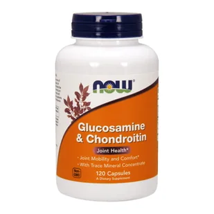 Now Foods Glucosamine & Chondroitin with Trace Minerals 120 Capsules TT000387 - Suplementy diety - miniaturka - grafika 1