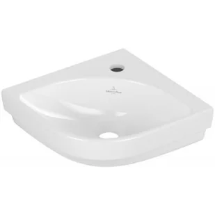Villeroy & Boch Subway 3.0 umywalka 32 cm ścienna narożna CeramicPlus Stone White 437146RW - Umywalki - miniaturka - grafika 1