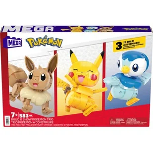 Klocki plastikowe MEGA Pokemon Trio Pokemonów HNT94 - Klocki - miniaturka - grafika 1