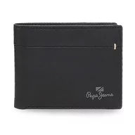 Portfele - Pepe Jeans Staple Portfel Poziomy z Portmonetką Czarny 11,5x8x1 cms Skóra, czarny, Talla única, Portfel poziomy z portmonetką - miniaturka - grafika 1