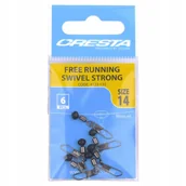 Inne akcesoria dla wędkarzy - Free Running Swivel Strong 14 Agrafka z krętl. x6 - miniaturka - grafika 1