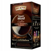 Cappuccino i kawy smakowe - Big-Active Power Mind Coffee Rozpuszczalny napój kawowy o smaku czekoladowym 100 g (10 x 10 g) - miniaturka - grafika 1