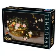 Puzzle - D-Toys Puzzle 1000 Brueghel, Kwiaty w drewnianym naczyniu - - miniaturka - grafika 1