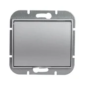 Gniazdka elektryczne - Abex Gniazdo bryzgoszczelne z/u SCHUKO ONYX - srebrny - miniaturka - grafika 1