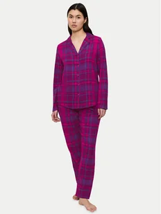 Triumph Piżama Boyfriend 10225075 Różowy Relaxed Fit - Piżamy damskie - miniaturka - grafika 1