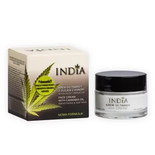 India Face Cream Hemp Oil Krem do twarzy 50ml - Kremy do twarzy - miniaturka - grafika 1