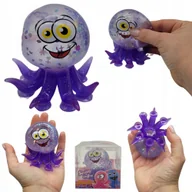Zabawki sensoryczne - Megadidi Gniotek Premium Wesoła Ośmiorniczka Przyssawki Pudełko Fioletowa - miniaturka - grafika 1