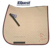 Akcesoria jeździeckie - Equest Potnik COTTON CLASSIC PLUS EQ STYLE - piaskowy - miniaturka - grafika 1