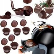 Kawa w kapsułkach i saszetkach - 5x Kapsułki wielokrotnego użytku ekspresu zamiennik zestaw kapsułek - miniaturka - grafika 1