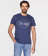Koszulki męskie - T-shirt z nadrukiem HERO1 2401 BLUE INDIGO-M - miniaturka - grafika 1