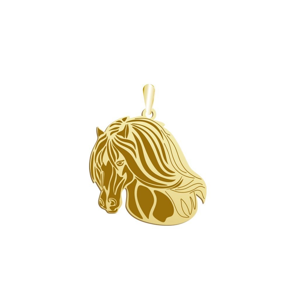 Zawieszka Złota Vanner Koń Cygański 925 Prezent Biżuteria Kobieta GRAWER