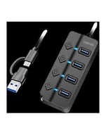 Huby USB - Logilink USB 3.2 Gen1 Hub 4-Port Ein UA0419 - miniaturka - grafika 1