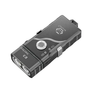 Latarka RovyVon Angel Eyes E3 Gunmetal Hybrydowa Akumulator i Bateria AAA 700 Lumenów - Latarki - miniaturka - grafika 1