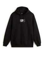 Bluzy męskie - felpa uomo vans vn000ra0 left chest crew blk1 black - miniaturka - grafika 1