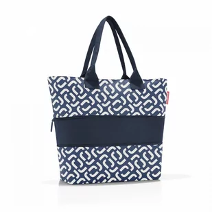 Torba shopper e1 signature navy kod: RRJ4073 + Sprawdź na SuperWnetrze.pl - Torby i wózki na zakupy - miniaturka - grafika 1