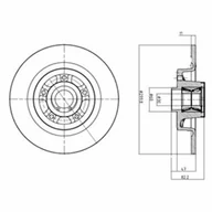 Tarcze hamulcowe - Tarcza hamulcowa DELPHI BG9027RS - miniaturka - grafika 1