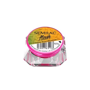 Semilac Semilac SemiFLASH Galaxy pyłek do paznokci Brown&amp;Gold 667 - Ozdoby do paznokci - miniaturka - grafika 1