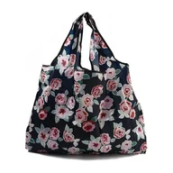 Torby i wózki na zakupy - sztuki składanych nylonowych toreb na zakupy, wielokrotnego użytku, wodoodpornych, z pokrowcem i uchwytem (52,5 × 60 × 0,15 cm) - miniaturka - grafika 1