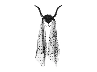 Opaska Rogi z tiulem 30x76cm czarny - Szkolne artykuły papiernicze - miniaturka - grafika 1