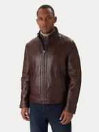 Kurtki męskie - Milestone Kurtka skórzana Ms Barney 531063 21295 Brązowy Regular Fit - miniaturka - grafika 1