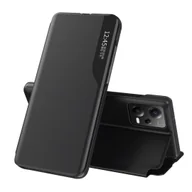 Etui i futerały do telefonów - Etui pokrowiec z klapką i podstawką do Xiaomi Redmi Note 12 Pro+ Eco Leather czarne HURTEL - miniaturka - grafika 1