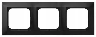 Ospel IMPRESJA Ramka potrójna czarny metalik R-3Y/33 R-3Y/33 - Klawisze i ramki - miniaturka - grafika 1