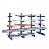 Szafy i regały magazynowe - META Wariabilne regały wspornikowe, 2500 x 1330 x 1840 mm 75157 - miniaturka - grafika 1