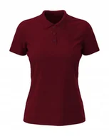 Koszulki i topy damskie - Koszulka damska polo T-shirt bawełniany Polówka Stedman ST9160 Bordeaux XS - miniaturka - grafika 1