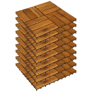 ProGarden Płytki tarasowe drewniane 30x30 cm 9 szt. O-339506 - Podesty i deski tarasowe ProGarden Płytki tarasowe drewniane 30x30 cm 9 szt. O-339506 - Podesty i deski tarasowe - miniaturka - grafika 1