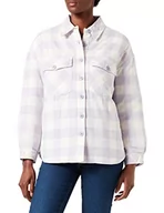 Kurtki damskie - Urban Classics Damska kurtka damska, flanelowa, wyściełana, damska kurtka koszulowa w kratkę, dostępna w wielu wariantach kolorystycznych, rozmiary XS-5XL, biały piasek/softlilac, 3XL - miniaturka - grafika 1