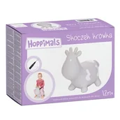 Skoczki dla dzieci - HOPPIMALS Skoczek KRÓWKA Szara, BOX, Pompka - miniaturka - grafika 1