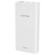 Powerbanki - Canyon Powerbank PB-2001, 20000mAh CNE-CPB2001W Biała - miniaturka - grafika 1